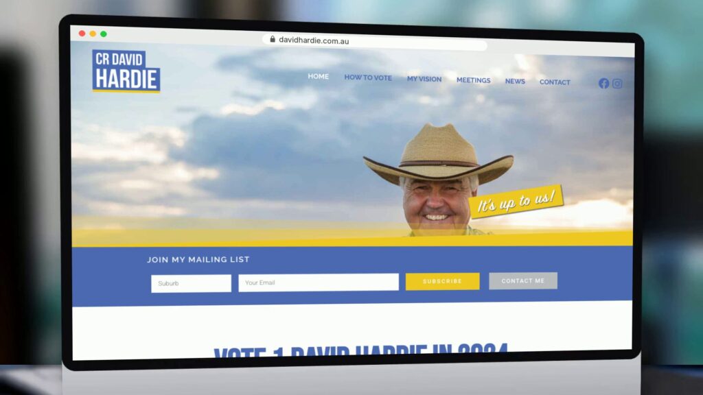 Cr David Hardie: campaign website, davidhardie.com.au