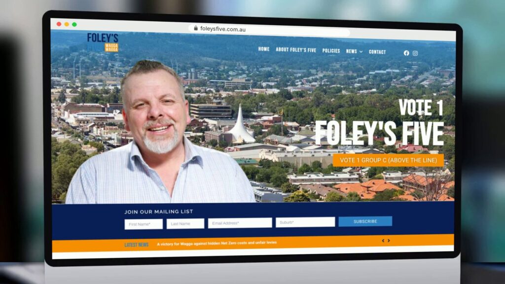 Cr Richard Foley: Foley's Five campaign website, foleysfive.com.au