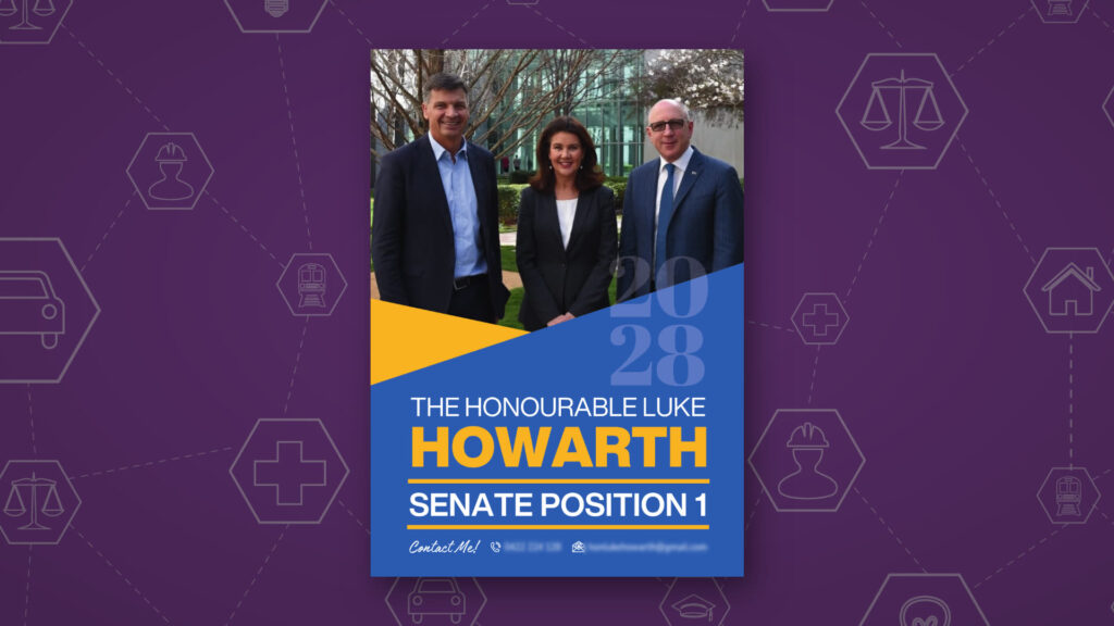 The Honourable Luke Howarth: Senate brochure 2026, A4 folded