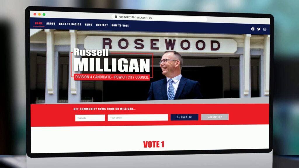Cr Russell Milligan: campaign website, russellmilligan.com.au